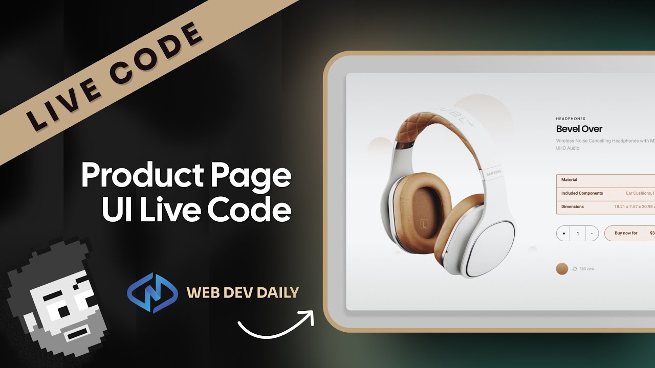 Live Code: Product UI Live Code (Web Dev Daily)