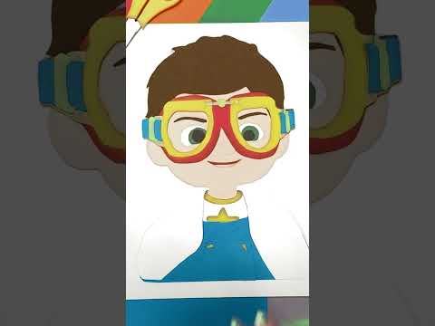 CoComelon Paper Science Experiment 1-2-3 ✂️ #cocomelon #shorts