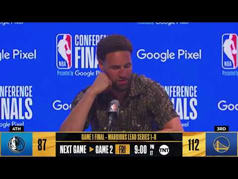 Dallas Mavericks and Golden State Warriors Game 1 Post Game Interviews