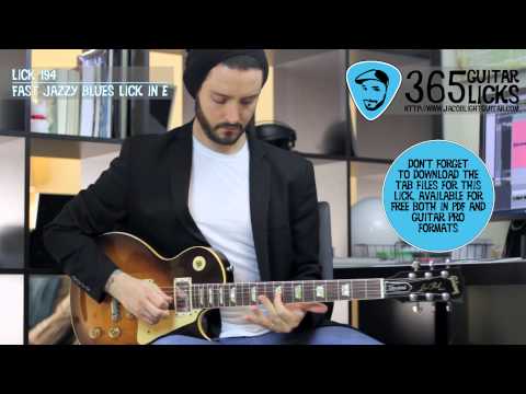 Lick 194/365 - Fast Jazzy Blues Lick in E | 365 Guitar Licks Project