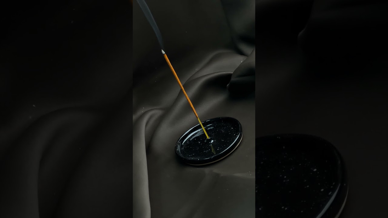 Подставка круглая Cosmic «Черная» для благовоний, пало санто