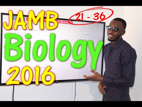 JAMB CBT Biology 2016 Past Questions 21 - 36