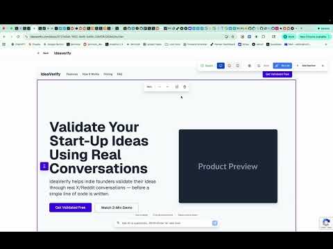 IdeaVerify video preview