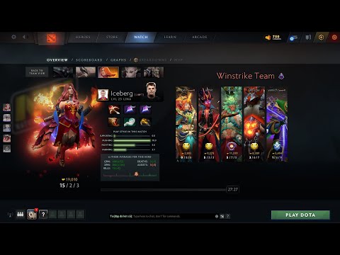 dota2mid iceberg Lina - NAVI vs Winstrike - ESL One Germany 2020