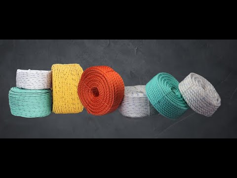 Virgin pp danline rope, 110 m to 550 m, 2mm to 32mm