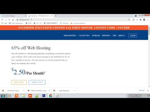 Interserver wordpress web hosting setup | cpanel $1 for 3 month 2021