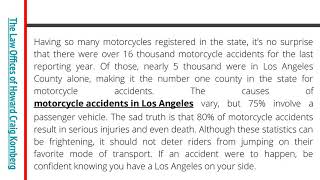 How Dangerous is Riding a Motorcycle In Los Angeles?