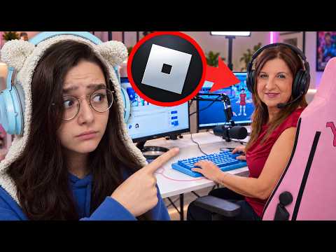 Puo' mia mamma diventare una VERA GIOCATRICE DI ROBLOX?