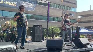 Megan Slankard ‘Bones Live Forever’ with guest Jamie Kent at Mile Of Music in Appleton, WI - 8.4.22