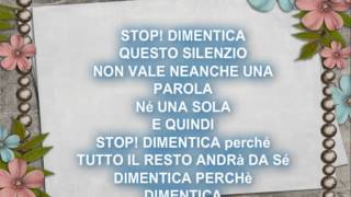 stop! dimentica tiziano ferro + testo