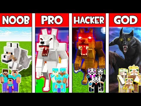 Minecraft NOOB vs PRO vs HACKER vs GOD : FAMILY WEREWOLF MUTANT in Minecraft! Animation