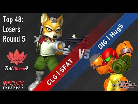 Full Bloom 4 - CLG | SFAT (Fox) vs. DIG | HugS (Samus) - SSBM - Losers Top 8 Qualifier