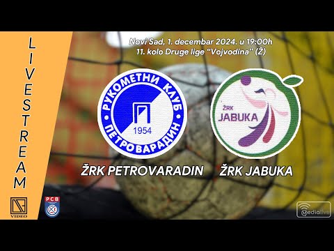 ŽRK PETROVARADIN Petrovaradin - ŽRK JABUKA Jabuka (Full match Livestream) [01.12.2024.]
