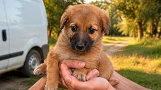 Abandoned Puppy is Full Of Joy After Being Rescued