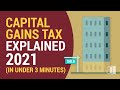 Capital Gains Tax Explained 2021 In Under 3 Minutes