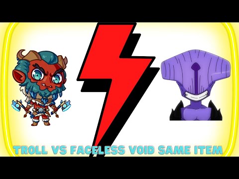 Dota 2 Troll Warlord vs Faceless Void Same Item - Who Will Win?