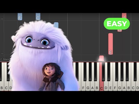 Beautiful Life (From The Motion Picture" Abominable") - Bebe Rexha EASY Piano Tutorial + Sheets