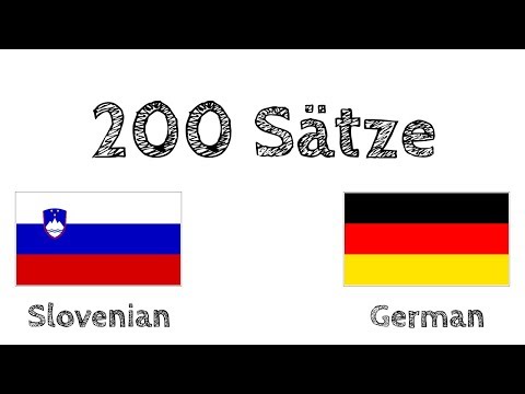 200 Sätze - Slowenisch - Deutsch
