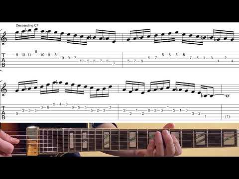 C7 DESC & ASC Jazz Exercise - Pat Martino Style