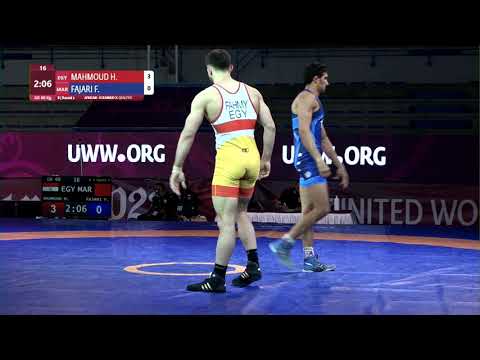 Round 2 GR - 60 kg: H. MAHMOUD (EGY) v. F. FAJARI (MAR)