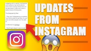 Updates from INSTAGRAM HQ - How Many Hashtags? Posting Times?
