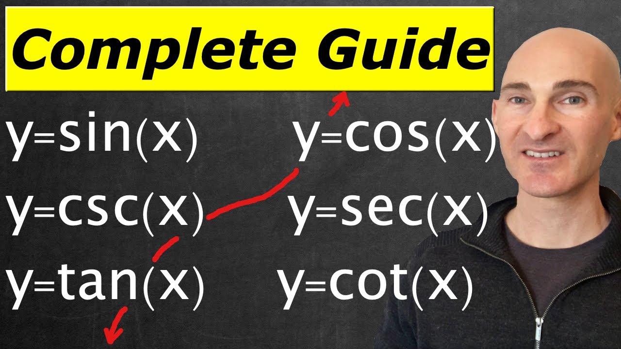 Graphing Sine, Cosine, Cosecant, Secant, Tangent & Cotangent (Complete Guide)