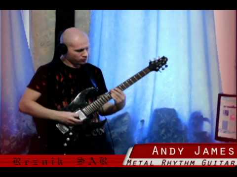 ReznikSAR Guitar Cover - Andy James - Metal Rhythm Guitar (week2)