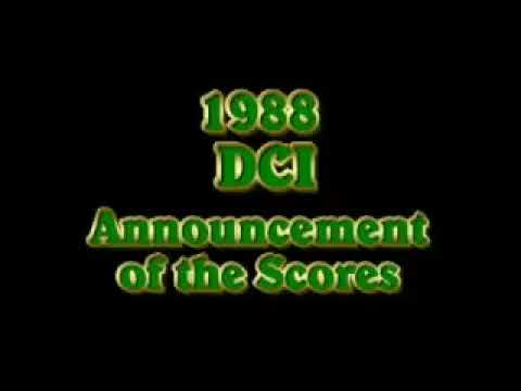 1988 DCI Scores Drum Corps Madison Scouts