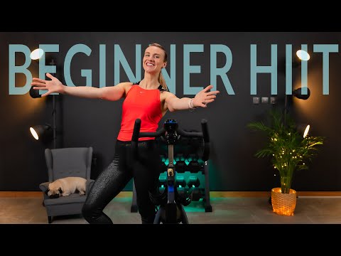 HIIT for Fat Loss | 20 minute Stationary Bike Workout for Beginners