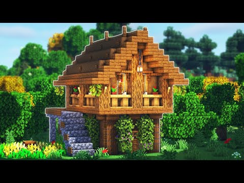 schönes Minecraft Haus bauen Tutorial 1.19 - Starter Haus bauen in Minecraft Survival