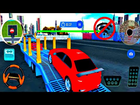 US Police Multi Level Car Transporter Truck 2020 || Best Android Gameplay