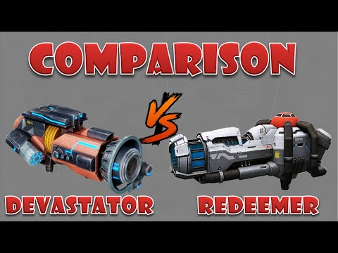 Devastator vs Redeemer heavy weapon comparison war robots
