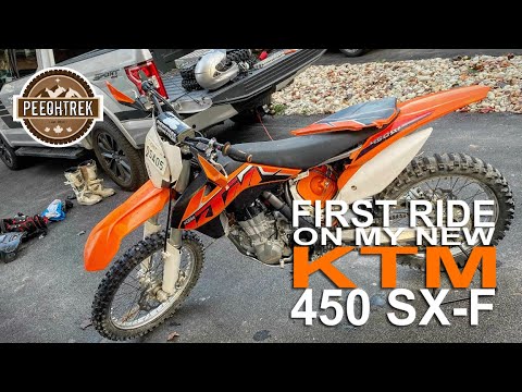 First Ride On My New KTM 450 SX-F