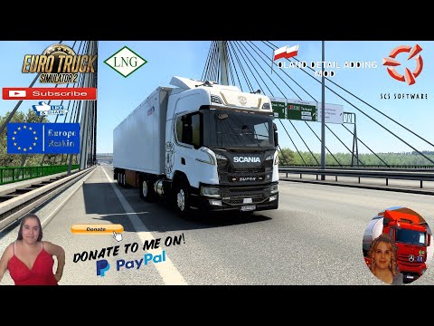Euro Truck Simulator 2 (1.40 Beta) Scania G410 LNG Power Road to Poland-Detail-Adding + DLC's & Mods