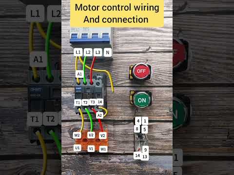 motor control wiring #shortvideos #electricalshorts #electricaltips #tiktokvideo #electricalwiring