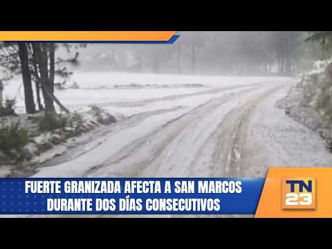 Fuerte granizada afecta a San Marcos durante dos días consecutivos