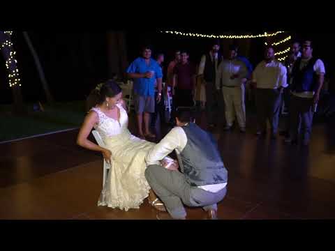 Bouquet and Garter Toss - Wedding Day