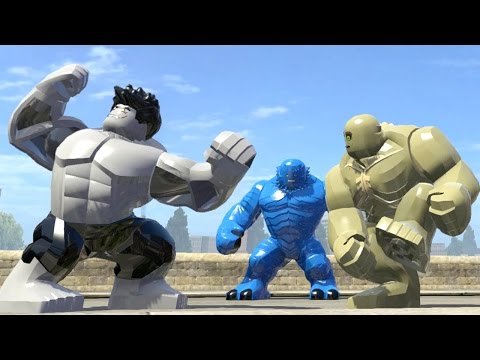 GREY HULK vs A-BOMB vs ABOMINATION in Lego Marvel Super Heroes PC Game