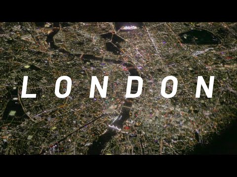 Nighttime Flight Over London - Stunning Aerial Views