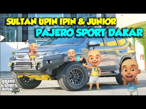 PAJERO SPORT DAKAR OFFROAD Sultan Upin Ipin & JUNIOR Senang - GTA V Sultan Upin Ipin Terbaru