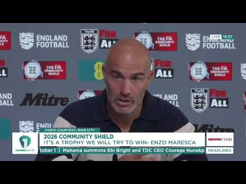 Manchester City vs Arsenal: Maresca Targets First Trophy of New Season