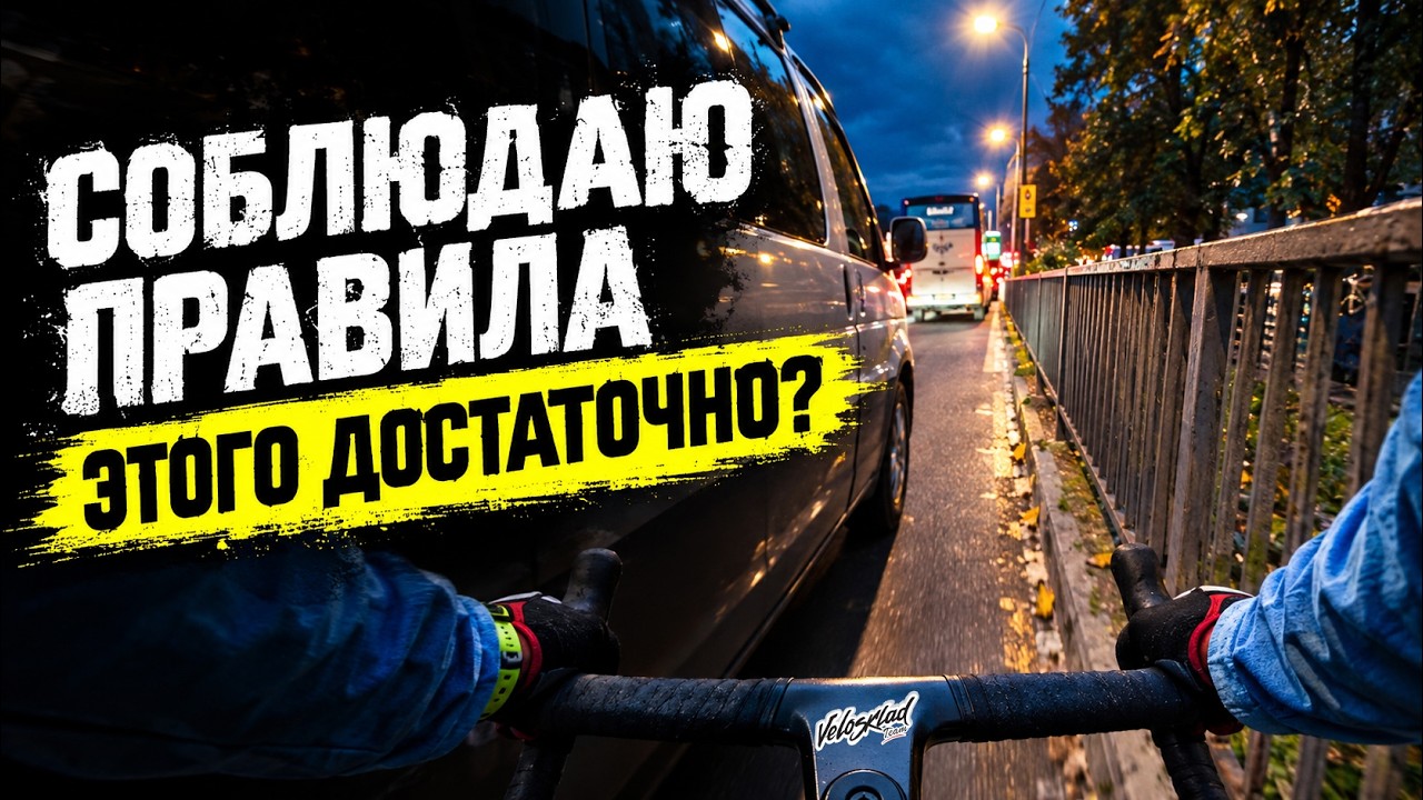 Как ПДД заставляют виживать велосипедиста в городе? Личный опыт в самый ЧАС ?