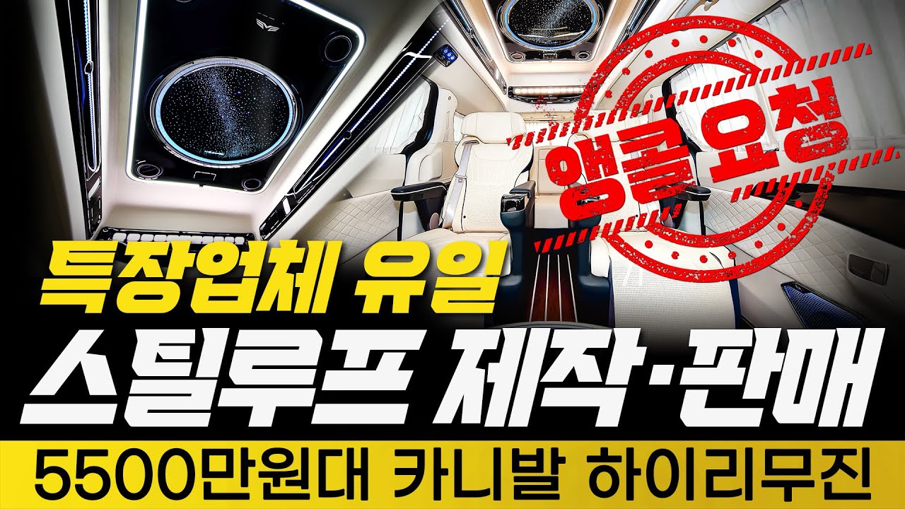 [246화] 이 가격에 스틸루프까지?" 5500만원대 카니발 하이리무진, 특장업체 유일 제작 판매로 앵콜 요…