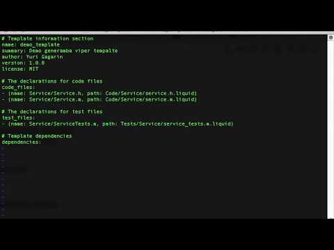 iOS VIPER Swift Tutorial - Setup Template for Generamba Code Generator