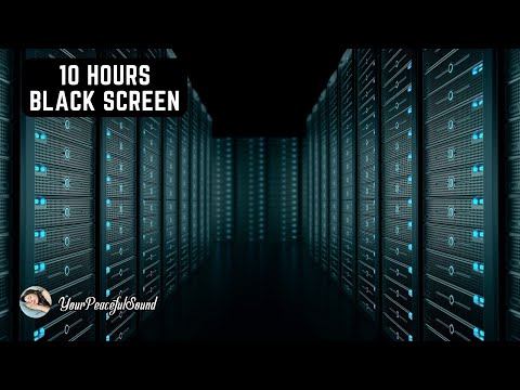 SERVER ROOM Sound | 10 Hours WHITE NOISE Black Screen | Calm, Relax, Soothe a Baby