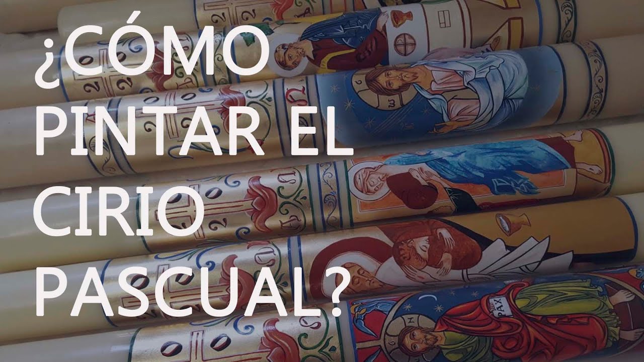 ¿cómo pintar el CIRIO PASCUAL Pasos y CONSEJOS