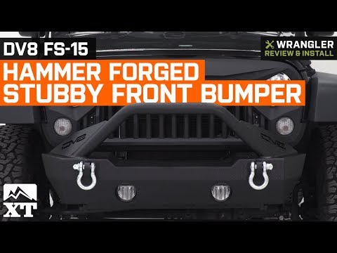 Jeep Wrangler DV8 FS-15 Hammer Forged Stubby Front Bumper (2007-2018 JK) Review & Install