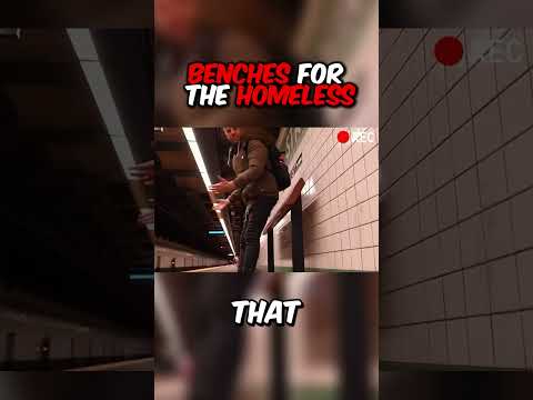 Bences for the homeless😳😳 #shorts