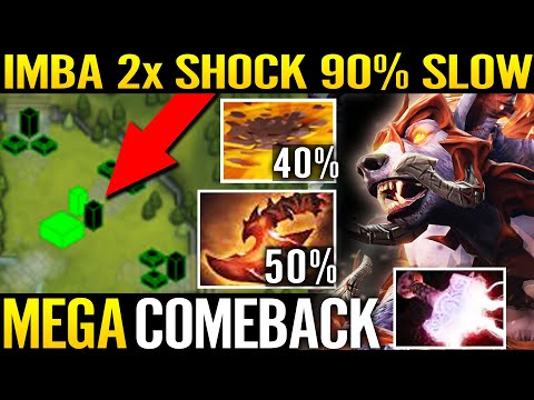 Ursa Overwhelming Blink 100% Broken! 2x EarthShock 90% Slow Craziest Mega Creeps Comeback Dota 2 Pro