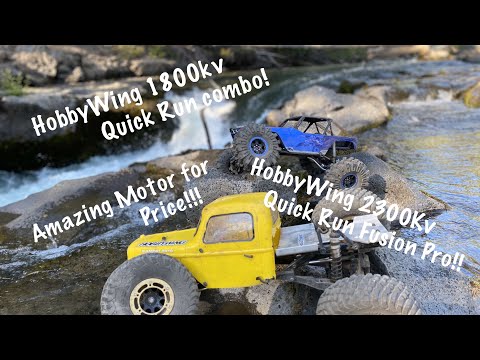HobbyWing QuickRun Fusion 2300kv & 1800kv Testing! (Subscribe) 👍🤟
